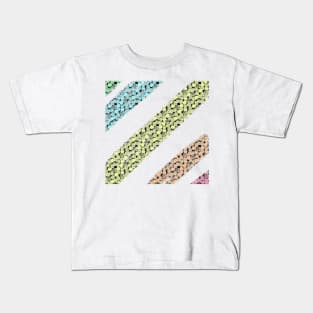 Colorful watercolor floral pattern art Kids T-Shirt